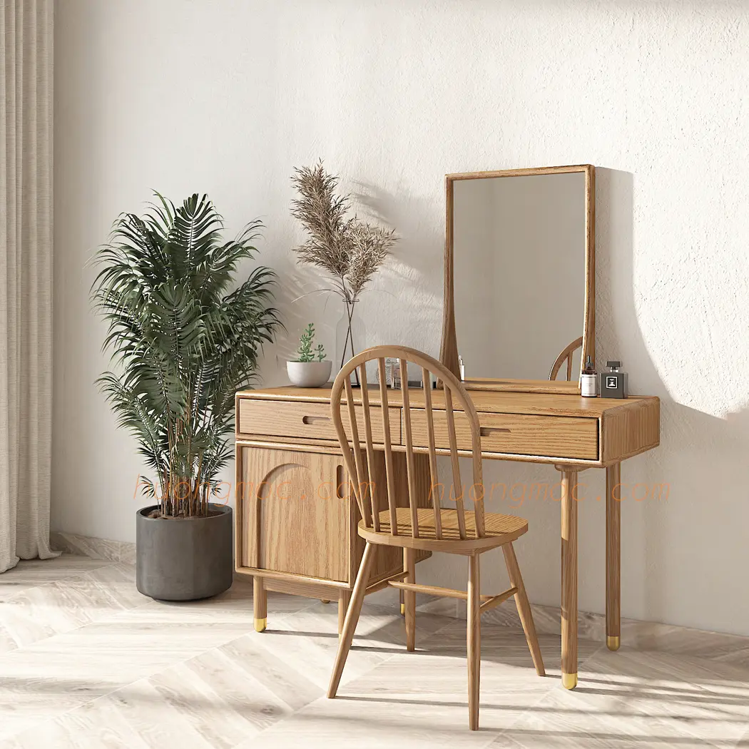 BÀN TRANG ĐIỂM WOODEN VANITY DECOR