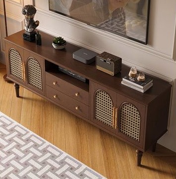 Thiết Kế Độc Đáo của Kệ Tivi Terra Arc Rattan