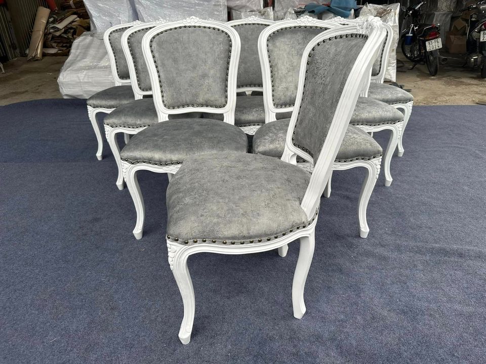 Ghế nhà hàng Louis bông mai