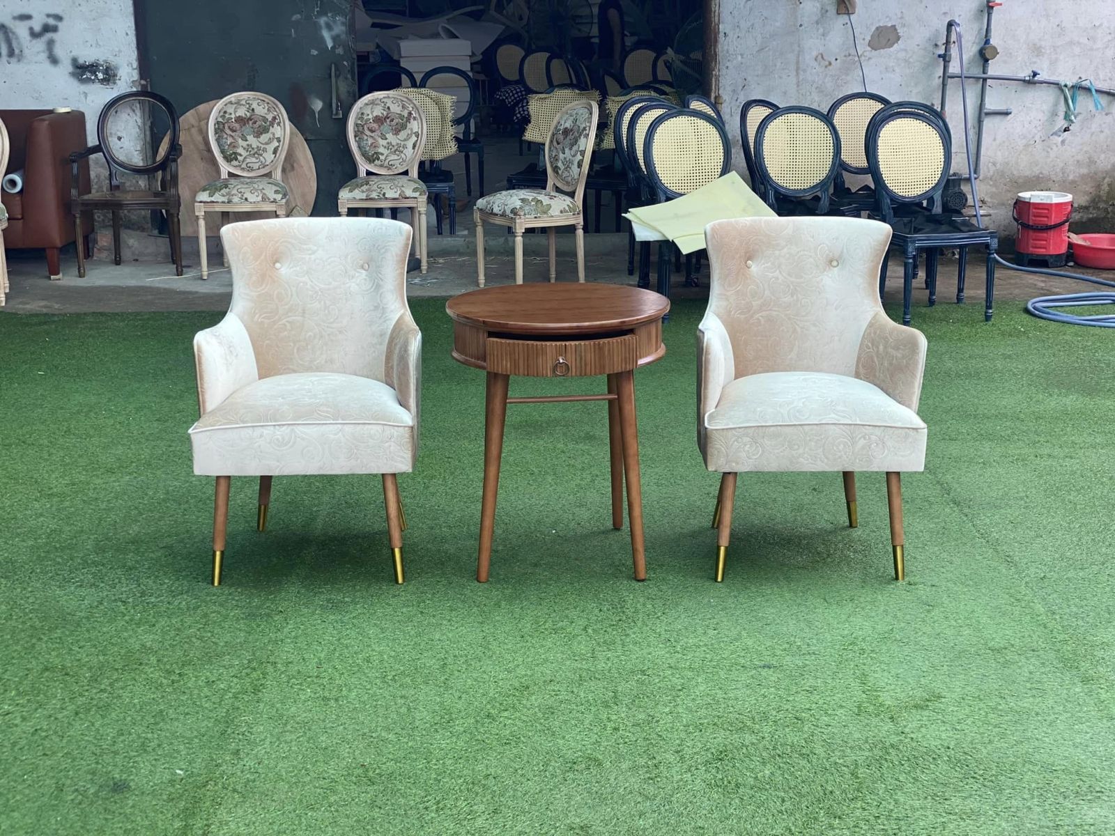 ghế sofa phòng khách Houndstooth