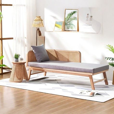 Sự Hòa Hợp Độc Đáo Giữa Gỗ & Mây Đan trong thiêt kế của Daybed gỗ mây
