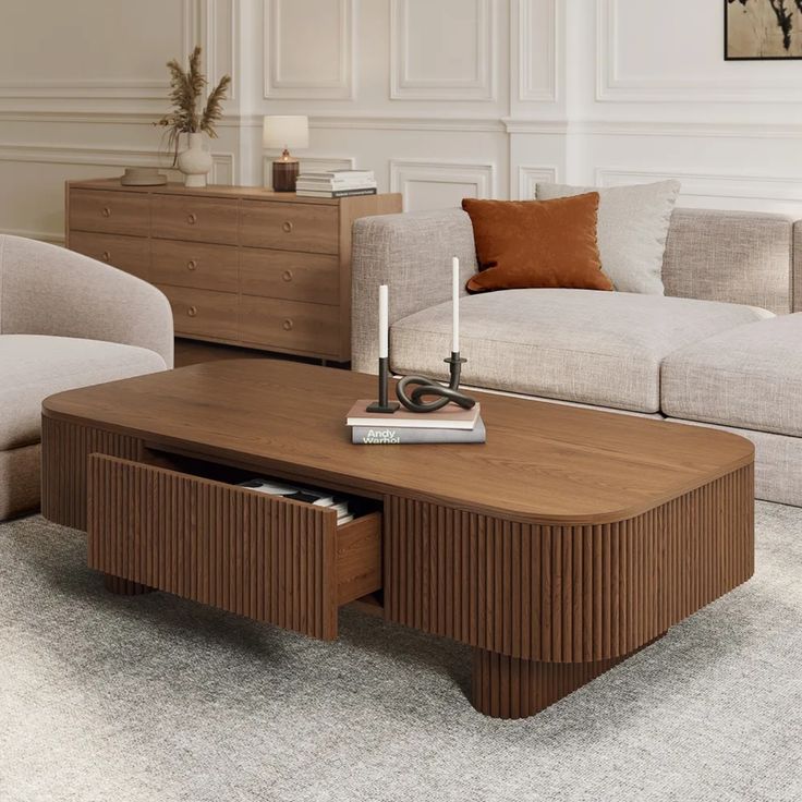 điểm nhấn họa tiết đầy cuốn hút của Bàn Trà Aura Riffle