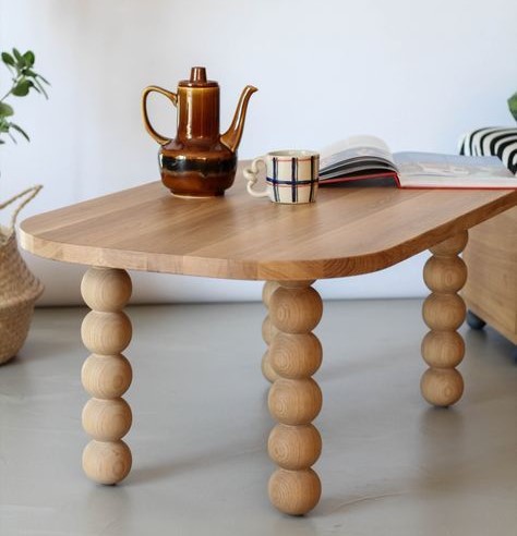 Thiết kế ấn tượng của Bàn Trà Orb Gỗ Tự Nhiên