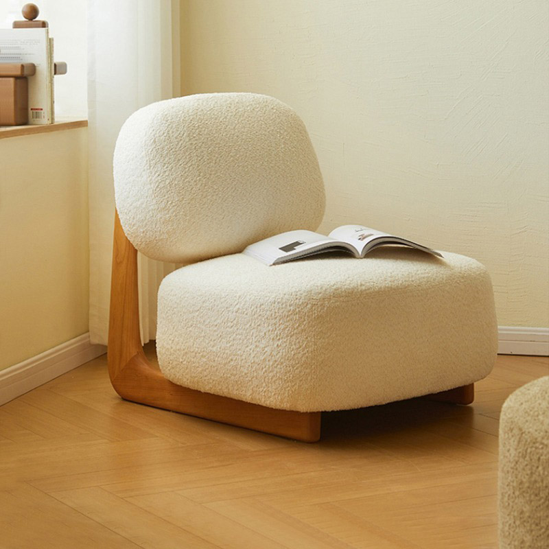 ghế sofa đơn phòng ngủ lông cừu