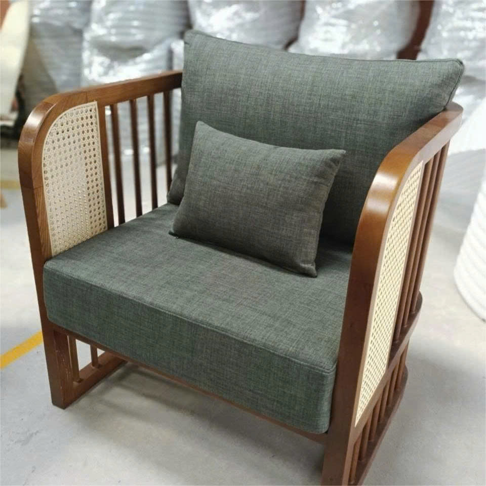 Sofa phòng khách đan mây 