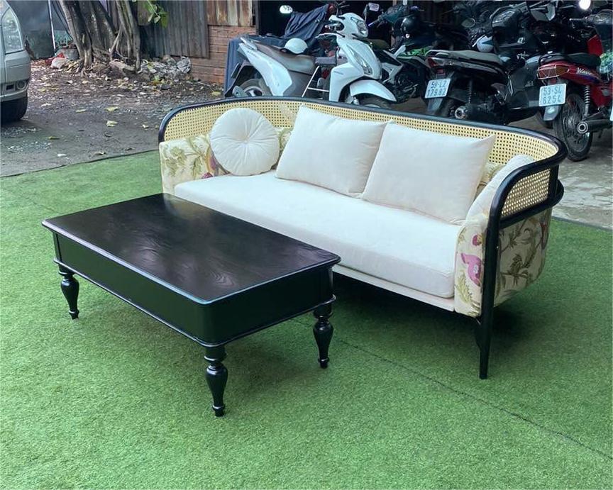 Sofa phòng khách đan mây Targa 