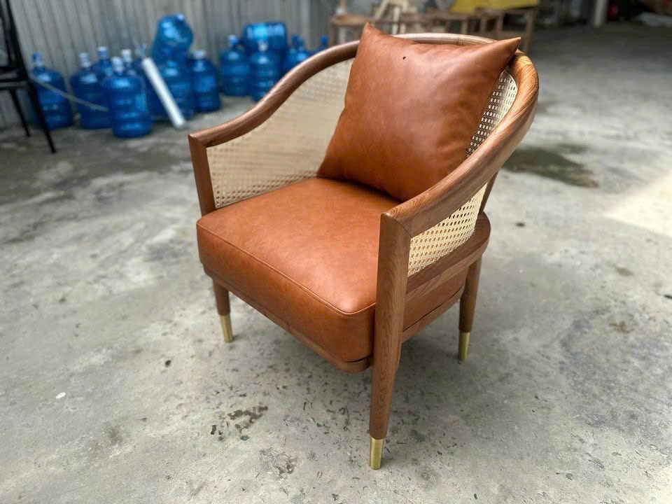 Ghế sofa gỗ nhà hàng Grasse